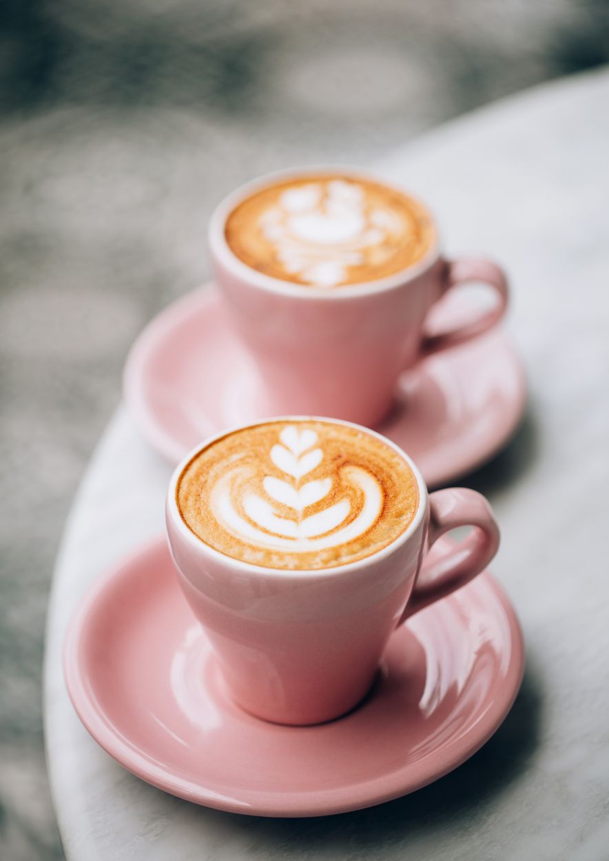 Cappuchino Tassen - Hochformat - Cafe